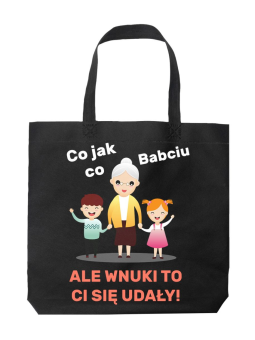 Torba Wnuki się Babci udały Czarna - HiPanda! Śmieszne prezenty z Nadrukami ?