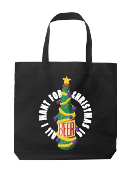 Torba Beer Christmas Czarna - HiPanda! Śmieszne prezenty z Nadrukami ?