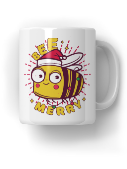 Kubek Bee Merry - HiPanda! Śmieszne Prezenty z Nadrukami ?