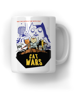 Kubek Cat Wars - HiPanda! Śmieszne Prezenty z Nadrukami ?