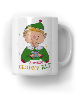 Kubek Zawsze Głodny Elf - HiPanda! Śmieszne Prezenty z Nadrukami ?