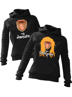 Zestaw bluz z kapturem Janusz i Grażynka - HiPanda.pl