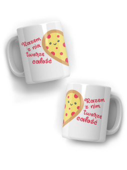 Zestaw kubków Pizza Połówka - HiPanda! Śmieszne Prezenty z Nadrukami ?