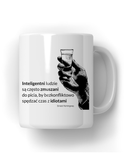 Kubek Inteligentni Ludzie - HiPanda! Śmieszne Prezenty z Nadrukami ?