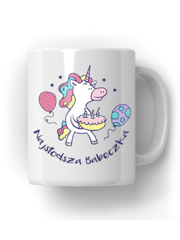 Kubek Najsłodsza Babeczka - HiPanda! Śmieszne Prezenty z Nadrukami ?