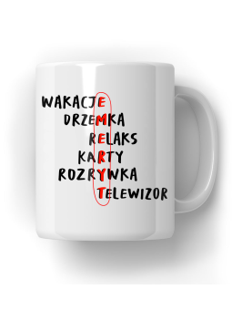 Kubek Emeryt Krzyżówka - HiPanda! Śmieszne Prezenty z Nadrukami ?