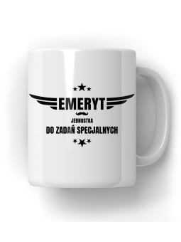 Kubek Emeryt Jednostka Do Zadań Specjalnych - HiPanda! Śmieszne Prezenty z Nadrukami ?