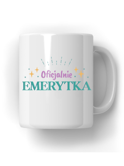 Kubek Oficjalnie Emerytka - HiPanda! Śmieszne Prezenty z Nadrukami ?