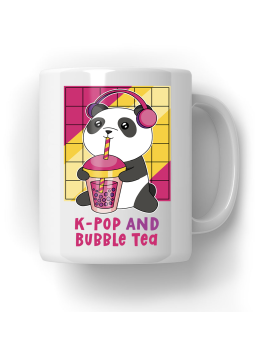 Kubek K-pop And Bubble Tea - HiPanda! Śmieszne Prezenty z Nadrukami ?