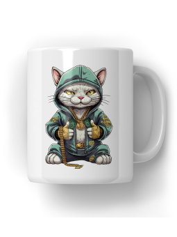 Kubek Kot Raper - HiPanda! Śmieszne Prezenty z Nadrukami ?