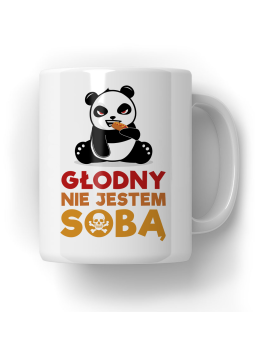 Kubek Głodny Nie Jestem Sobą - HiPanda! Śmieszne Prezenty z Nadrukami ?