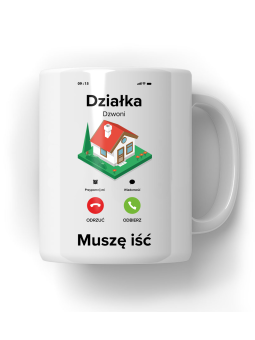 Kubek Działka Dzwoni - HiPanda! Śmieszne Prezenty z Nadrukami ?