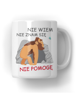 Kubek Nie Wiem Nie Znam Się Nie Pomogę - HiPanda! Śmieszne Prezenty z Nadrukami ?