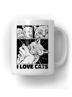 Kubek Love Cats - HiPanda! Śmieszne Prezenty z Nadrukami ?