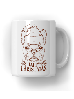 Kubek Świąteczny Buldog - HiPanda! Śmieszne Prezenty z Nadrukami ?