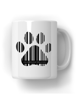 Kubek Psia Łapa Kod Kreskowy - HiPanda! Śmieszne Prezenty z Nadrukami ?