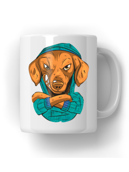 Kubek Groźny Jamnik - HiPanda! Śmieszne Prezenty z Nadrukami ?