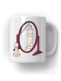 Kubek Pionek Król - HiPanda! Śmieszne Prezenty z Nadrukami ?