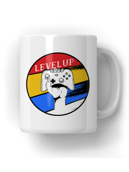 Kubek Level Up - HiPanda! Śmieszne Prezenty z Nadrukami ?