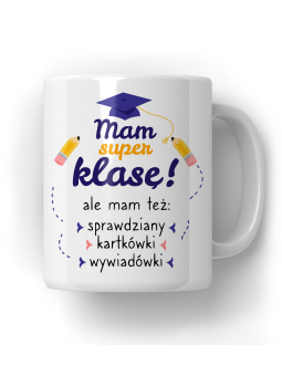 Kubek Mam Super Klasę - HiPanda! Śmieszne Prezenty z Nadrukami ?
