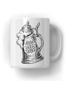 Kubek Official Beer Tester - HiPanda! Śmieszne Prezenty z Nadrukami ?