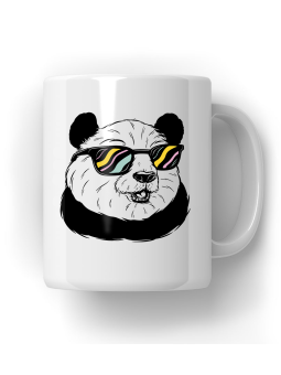 Kubek Panda w Okularach - HiPanda! Śmieszne Prezenty z Nadrukami ?