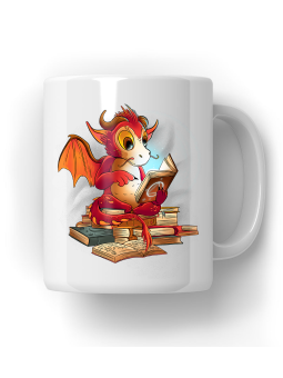 Kubek Czytający Smok - HiPanda! Śmieszne Prezenty z Nadrukami ?