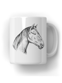 Kubek Koń Rysunek Ręczny - HiPanda! Śmieszne Prezenty z Nadrukami ?