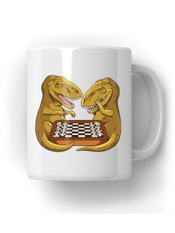 Kubek Dinozaury Grające w Szachy - HiPanda! Śmieszne Prezenty z Nadrukami ?