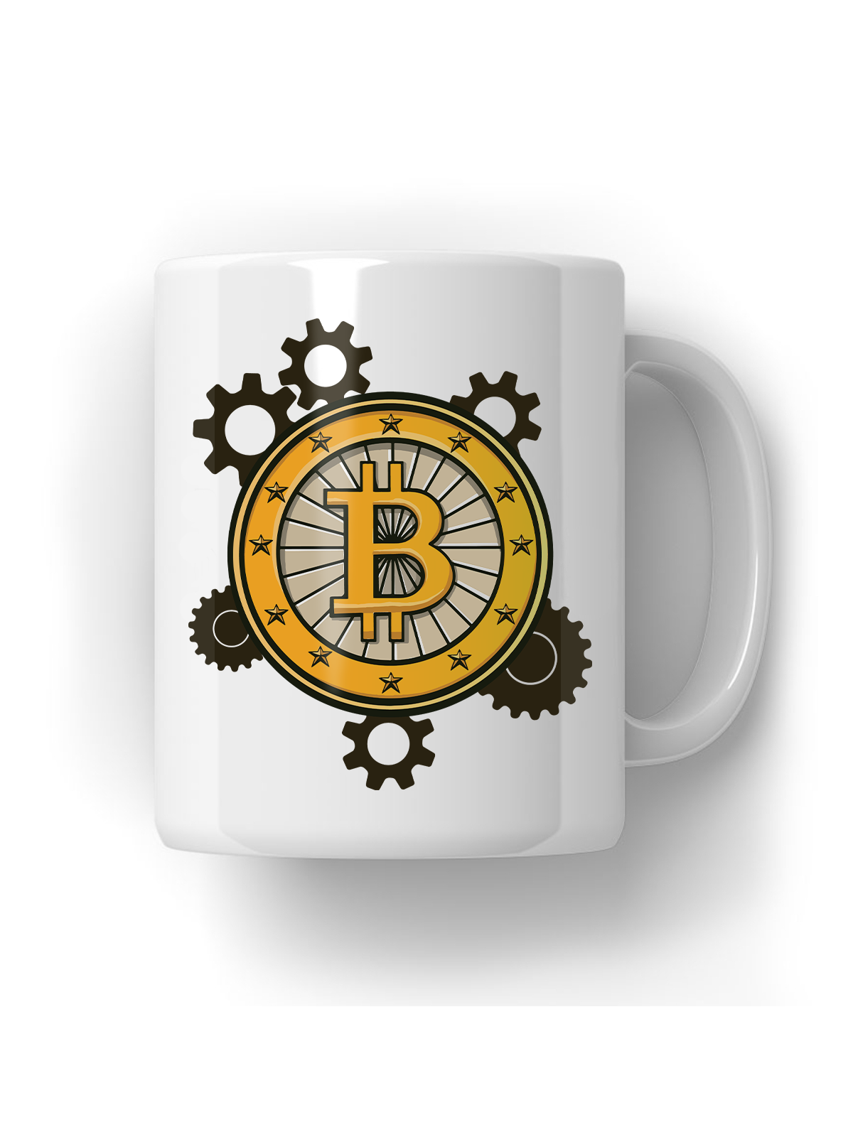 Kubek Bitcoin Gears - HiPanda! Śmieszne Prezenty z Nadrukami ?