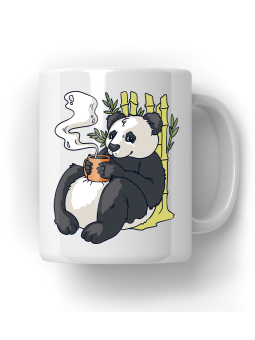 Kubek Panda w Bambusach - HiPanda! Śmieszne Prezenty z Nadrukami ?