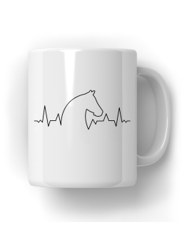 Kubek Koń Heartbeat - HiPanda! Śmieszne Prezenty z Nadrukami ?