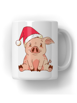 Kubek Świąteczna Świnka - HiPanda! Śmieszne Prezenty z Nadrukami ?