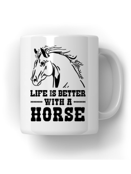 Kubek Życie Jest Lepsze z Koniem - HiPanda! Śmieszne Prezenty z Nadrukami ?