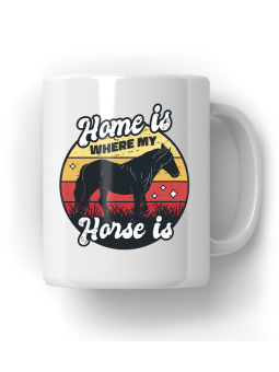 Kubek Mój Dom Tam Gdzie Mój Koń - HiPanda! Śmieszne Prezenty z Nadrukami ?