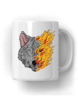 Kubek Palący Wilk - HiPanda! Śmieszne Prezenty z Nadrukami ?