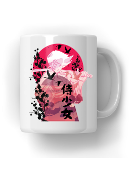 Kubek Kobieta Samuraj - HiPanda! Śmieszne Prezenty z Nadrukami ?