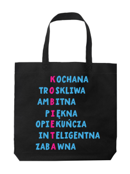 Torba Kobieta Krzyżówka - HiPanda! Śmieszne prezenty z Nadrukami ?