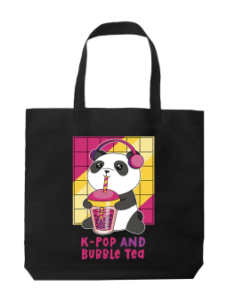 Torba K-Pop and Bubble Tea - HiPanda! Śmieszne prezenty z Nadrukami ?