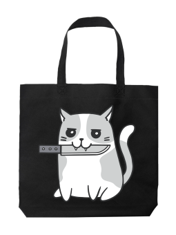 Torba Kot z Nożem - HiPanda! Śmieszne prezenty z Nadrukami ?