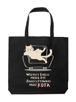 Torba Goście Zaakceptowani Przez Kota - HiPanda! Śmieszne prezenty z Nadrukami ?