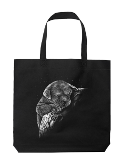 Torba Słodki Pies na Księżycu - HiPanda! Śmieszne prezenty z Nadrukami ?