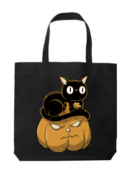 Torba Kot Siedzący Na Dyni - HiPanda! Śmieszne prezenty z Nadrukami ?