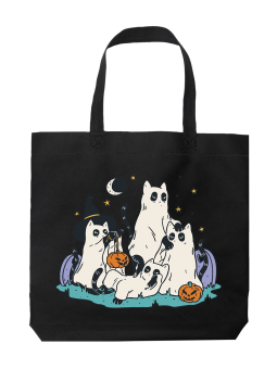 Torba Koty Przebrane Za Duchy - HiPanda! Śmieszne prezenty z Nadrukami ?