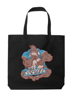 Torba Zamyślony Goryl Szachy - HiPanda! Śmieszne prezenty z Nadrukami ?