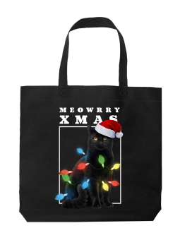 Torba Mikołaj Czarny Kot - HiPanda! Śmieszne prezenty z Nadrukami ?