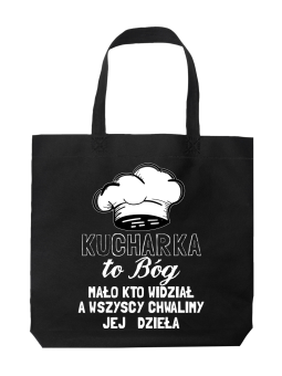 Torba Kucharka To Bóg - HiPanda! Śmieszne prezenty z Nadrukami ?