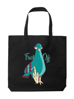 Torba Gołąb Fuck Off - HiPanda! Śmieszne prezenty z Nadrukami ?