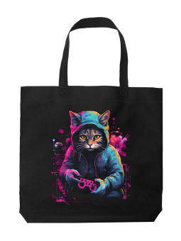 Torba Kot Gamer - HiPanda! Śmieszne prezenty z Nadrukami ?