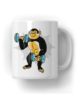 Kubek Trenująca Małpa - HiPanda! Śmieszne Prezenty z Nadrukami ?